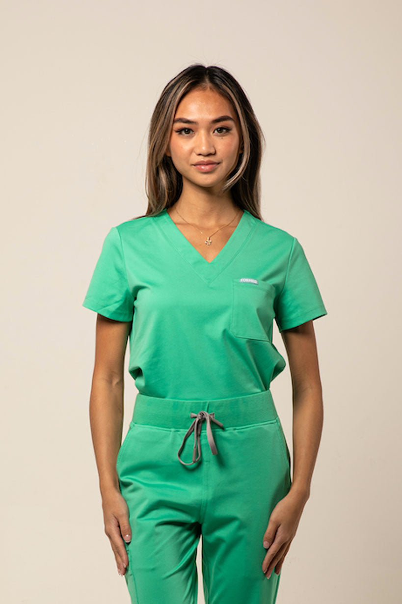 Chloe V Neck Scrub Top