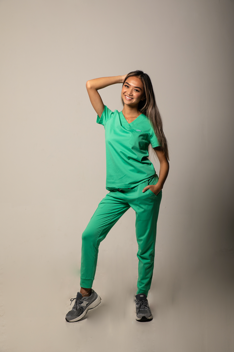 Chloe V Neck Scrub Top