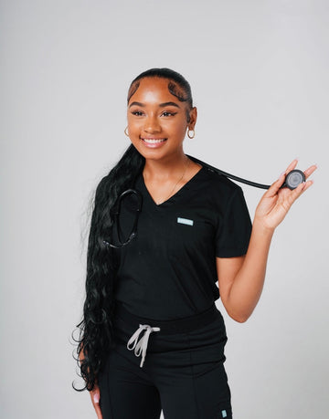 Chloe V Neck Scrub Top